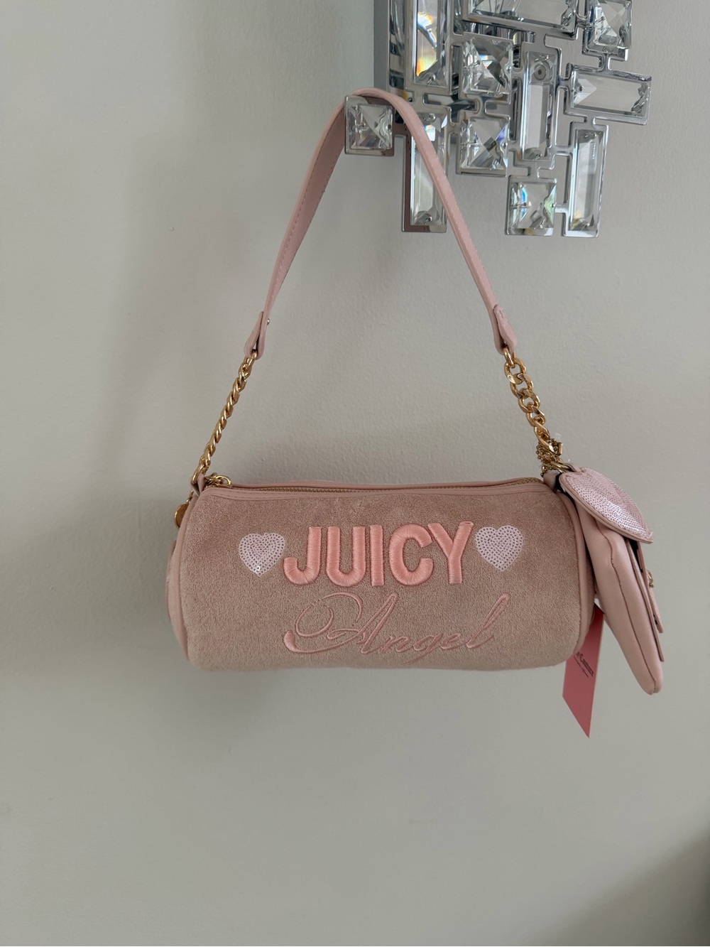 Juicy Couture Pink 'Juicy Angel' Shoulder Bag
